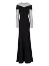 Jenny Packham Etienne Maxi Dress In Black