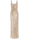 Jenny Packham Ezra Maxi Dress In Gold