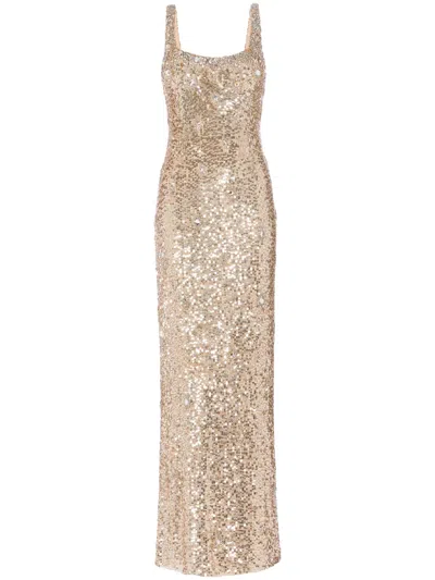 Jenny Packham Ezra Maxi Dress In Gold