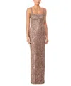 Jenny Packham Fleur Embellished Maxi Dress In Gold