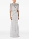 Jenny Packham Gracie Bead-embellished Maxi Dress In White