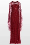 Jenny Packham Hestia Dress In Red