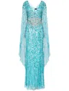 Jenny Packham Honey Gown In 蓝色