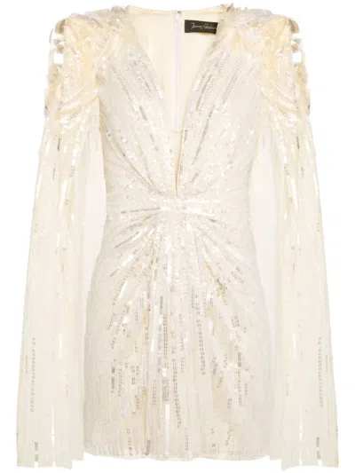 Jenny Packham Honey Mini Dress In White