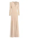 Jenny Packham Honor Sequin-embellished Maxi Dress In Neutral