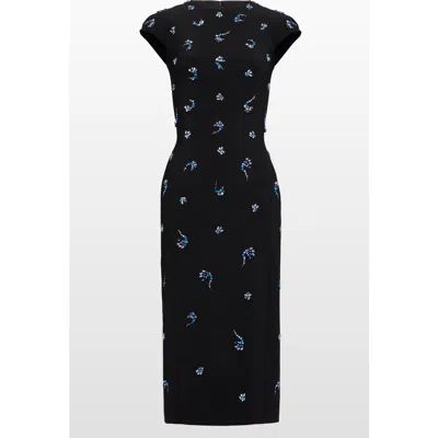 JENNY PACKHAM JENNY PACKHAM HYDRA EMBELLISHED CAP-SLEEVE MIDI DRESS