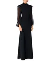 Jenny Packham Isabelle Maxi Dress In Black