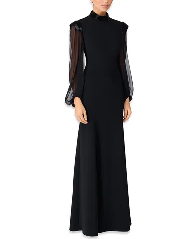 Jenny Packham Isabelle Maxi Dress In Black