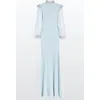 Jenny Packham Isabelle Maxi Dress In Blue