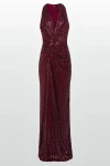 Jenny Packham Isoline Maxi Dress In Red