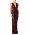 Jenny Packham Isoline Maxi Dress In Brown