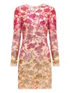 Jenny Packham Jazz Sequin-embellished Floral-pattern Mini Dress In Multi