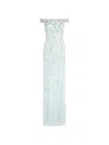Jenny Packham Jessie Embellished Off-the-shoulder Gown In Blue