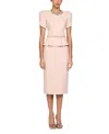 Jenny Packham Jules Floral-embellished Midi Dress In Pink