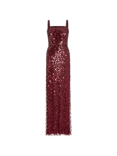 Jenny Packham Juliette Dress In Burgundy