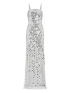 Jenny Packham Juliette Maxi Dress In Metallic