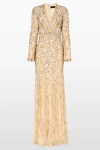 Jenny Packham Kaia Gown In Brown