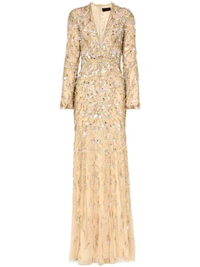 Jenny Packham Kaia Gown In Yellow