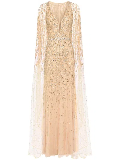 Jenny Packham Kasai Gown In Neutrals