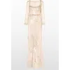 Jenny Packham Kestra Sequin-embellished Maxi Dress In Multi