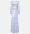 Jenny Packham Kestra Sequined Gown In Blue