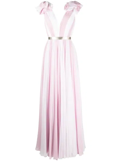 Jenny Packham Laguna Silk Maxi Dress In White