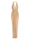Jenny Packham Lana Embellished Maxi Dress In Gold
