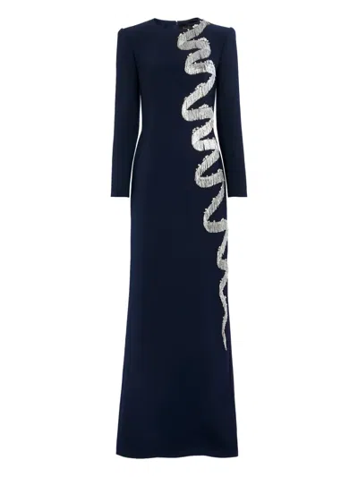 Jenny Packham Liberty Maxi Dress In Blue
