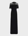 Jenny Packham Livia Beaded-embellishment Zip-up Maxi Dress In Black