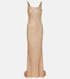 Jenny Packham Lotus Embellished Gown In Neutral