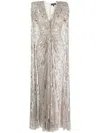JENNY PACKHAM LOTUS LADY EMBELLISHED CAPE GOWN