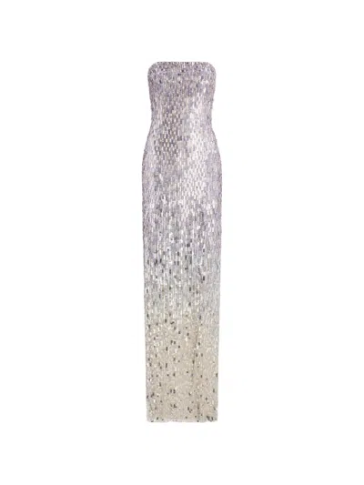 Jenny Packham Lucille Gown In Silver