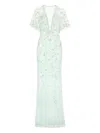 Jenny Packham Luna Maxi Dress In Green