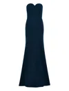 Jenny Packham Lust Strapless Maxi Dress In Blue
