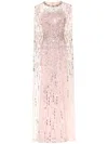 Jenny Packham Lux Sequin-embellished Gown In 粉色