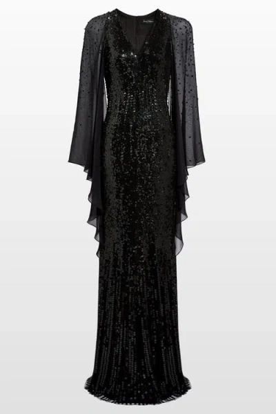 Jenny Packham Lyrical Dress In Black
