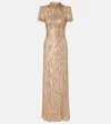 Jenny Packham Madelaine Embellished Gown In Neutral