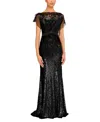 Jenny Packham Bonnie Sequin-embellished Tulle Dress In Black
