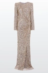 Jenny Packham Marie Maxi Dress In Gray