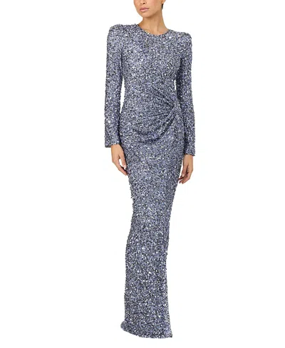 Jenny Packham Marie Maxi Dress In Gray