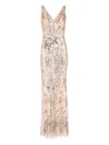 Jenny Packham Marion Maxi Dress In Gold