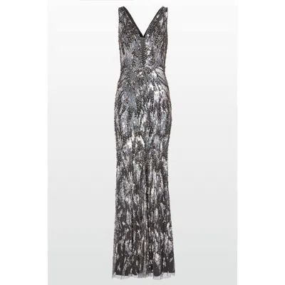 Jenny Packham Marion Maxi Dress In Black