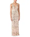 Jenny Packham Marion Maxi Dress In Neutral