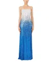 Jenny Packham Marle Saint Sequin Embellished Strapless Maxi Dress In Multi