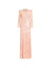 Jenny Packham Memphis Sequin-embellished Maxi Dress In Pink