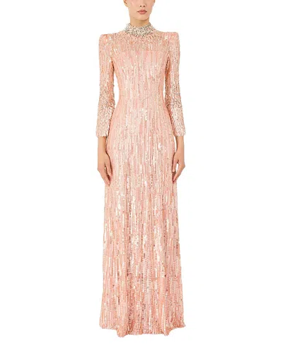 JENNY PACKHAM MEMPHIS SEQUIN-EMBELLISHED MAXI DRESS