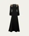 Jenny Packham Mercury Dress In Liquorice