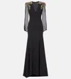 Jenny Packham Mercury Embellished Gown In Black