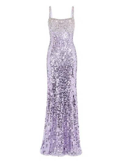 Jenny Packham Mirabeau Maxi Dress In Purple