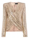 Jenny Packham Misty Blouse In Gold